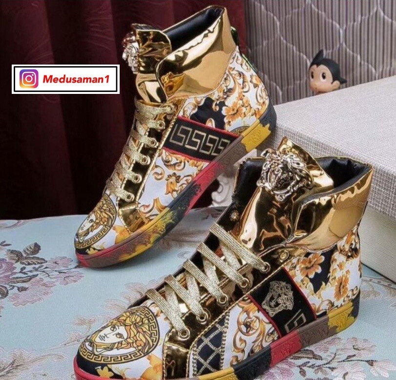 high top versace shoes